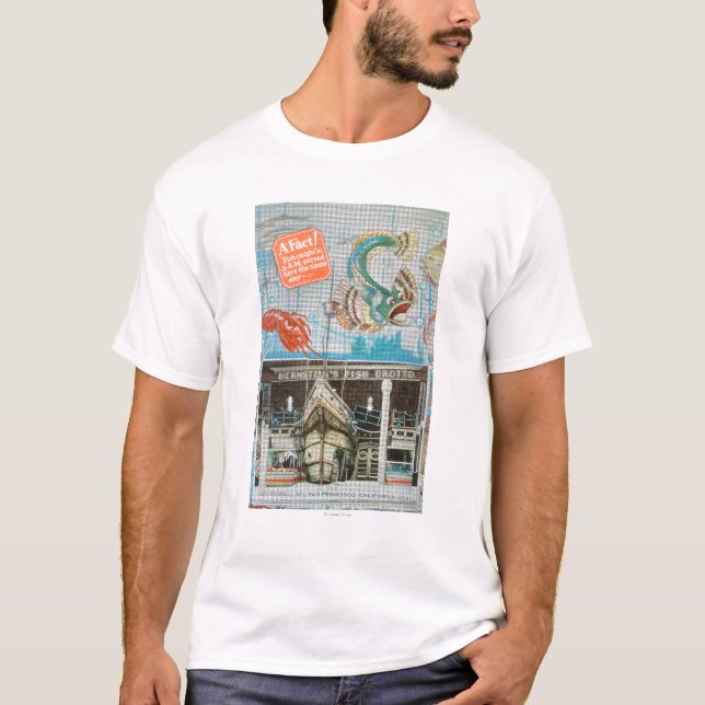 T-shirt Vue de la grotte des poissons de Bernstein avec (Devant)