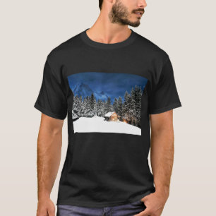 T-shirt Vue de la montagne du Cabine du journal