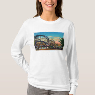 T-shirt Vue de la montagne russe de cyclone # 1