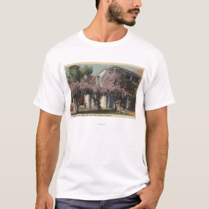 T-shirt Vue de la pergola de glycines, hôtel d'oasis