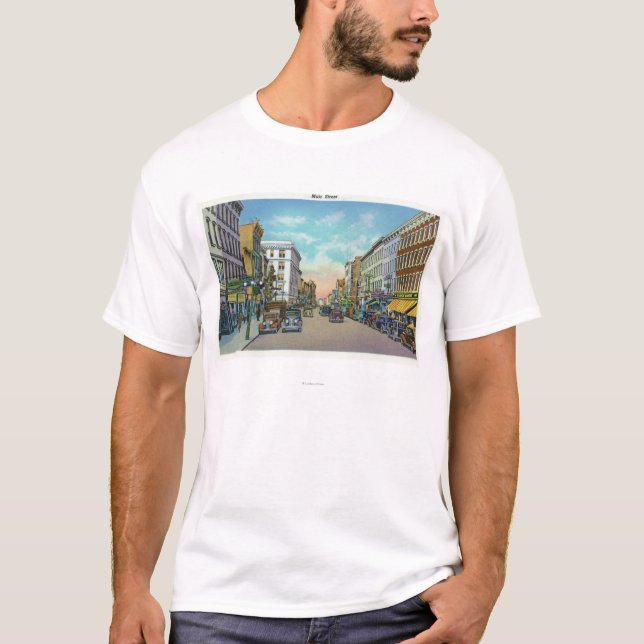T-shirt Vue de la rue principale 4 (Devant)