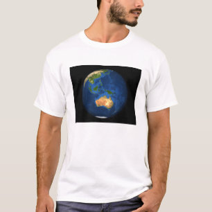 T-shirt Vue de la Terre entière montrant Indonésie, Océan
