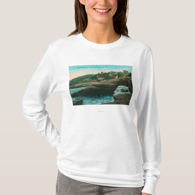 T-shirt Vue de la tête CaveLa Jolla, CA de sphinx (Devant)