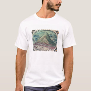 T-shirt Vue de la ville de Potosi, Bolivie, avec son famo