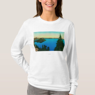 T-shirt Vue de lac crater et d'île de magicien