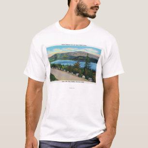 T-shirt Vue de lac eagle de route de Cadillac Mt