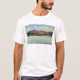 T-shirt Vue de lac mirror du club de Lake Placid dedans
