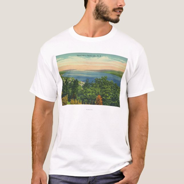 T-shirt Vue de lac seneca (Devant)