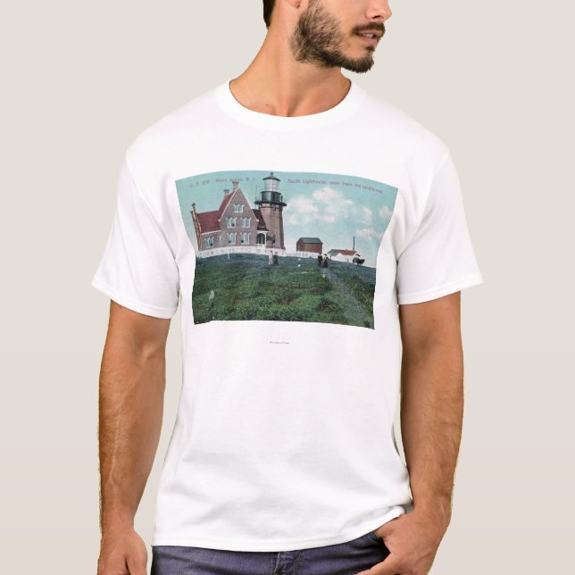T-shirt Vue de Landhouse du phare du sud (Devant)