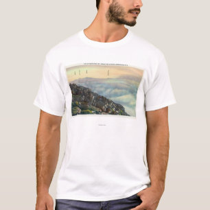 T-shirt Vue de l'autre Adirondack Mts au-dessus des nuages