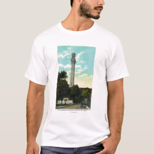 T-shirt Vue de mémorial de comprimé et de pèlerin de