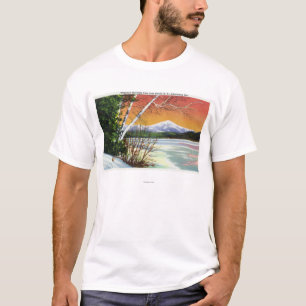 T-shirt Vue de montagne de Whiteface du lac dedans