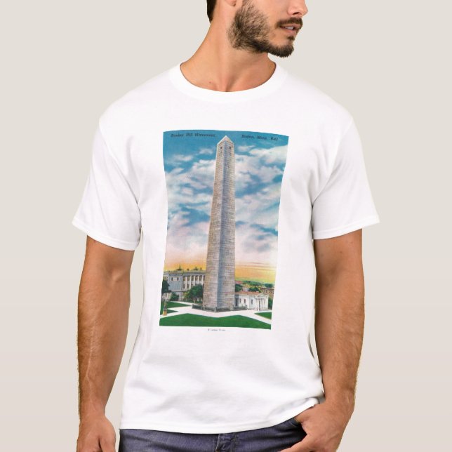 T-shirt Vue de monument de colline de soute (Devant)