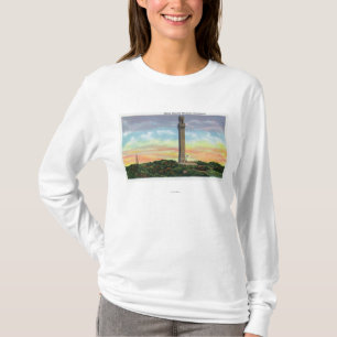 T-shirt Vue de monument de mémorial de pèlerin de