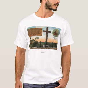 T-shirt Vue de monument de Serra, vieille ville San Diego