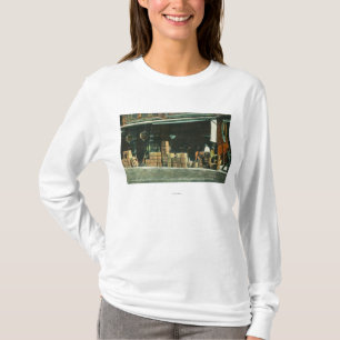 T-shirt Vue de nouveaux immigrés chinois sur le trottoir