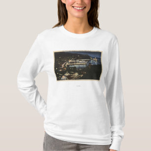 T-shirt Vue de nuit de baie d'Avalon