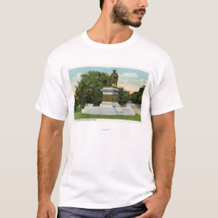 T-shirt Vue de parc de bord de la mer du monument de P T