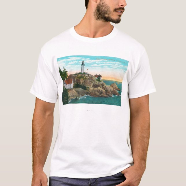 T-shirt Vue de phare d'Atkinson de point (Devant)