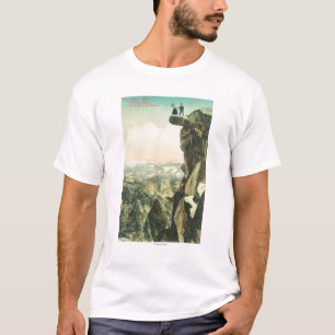 T-shirt Vue de point de glacier regardant au-dessus de