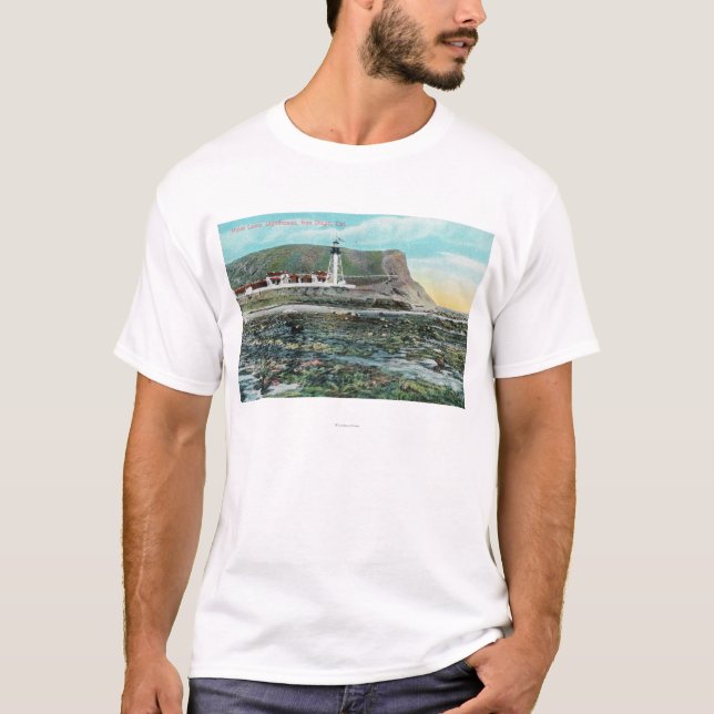 T-shirt Vue de Point Loma LighthouseSan Diego, CA (Devant)