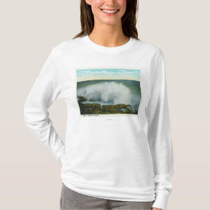 T-shirt Vue de Portland, île de MainePeaks du surf