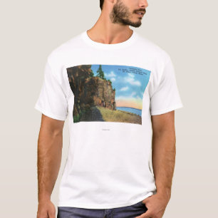 T-shirt Vue de roche de cathédrale, port de barre