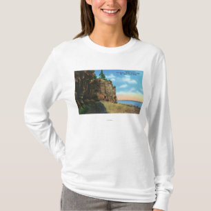 T-shirt Vue de roche de cathédrale, port de barre