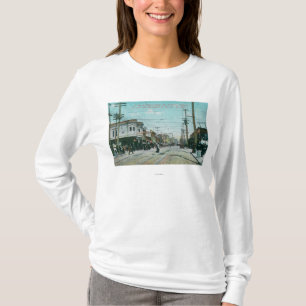T-shirt Vue de rue de Fillmore 1 an après le feu de 1906