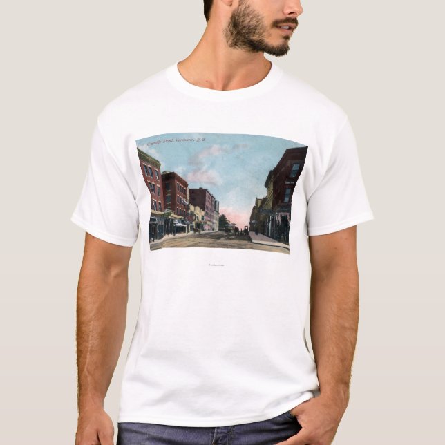T-shirt Vue de rue de Granville (Devant)