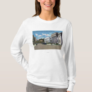 T-shirt Vue de rue de Hannovre du bureau de poste