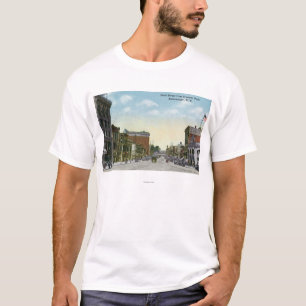 T-shirt Vue de rue d'état de parc en croissant