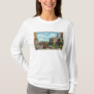 T-shirt Vue de rue principale de rue d'état et de vieil
