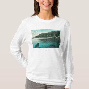 T-shirt Vue de Shoreline de SausalitoSausalito du sud, CA