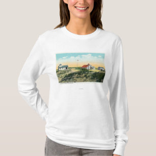 T-shirt Vue de station de la garde côtière de point de