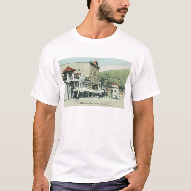 T-shirt Vue de StreetLos principal Gatos, CA 2 (Devant)