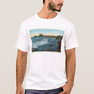 T-shirt Vue de surf bas de roches