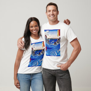 T-shirt Vue de tourbillons par Utagawa Hiroshige