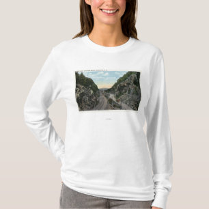 T-shirt Vue d'entaille de Crawford de la double porte