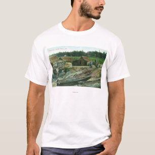 T-shirt Vue des bateaux sur la plage dans Chinatown