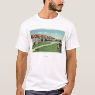 T-shirt Vue des casernes de sud du drapeau