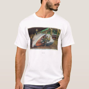 T-shirt Vue des chasseurs de baleine reposant sur la