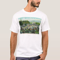 Vue des foules à Golden Gate Park en décembre