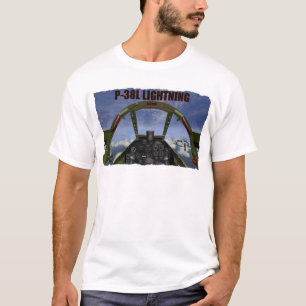 T-SHIRT VUE D'HABITACLE DE FOUDRE DE P-38L