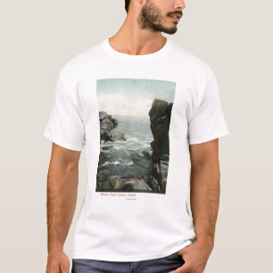 T-shirt Vue d'île de boulangers, baleines Gulch