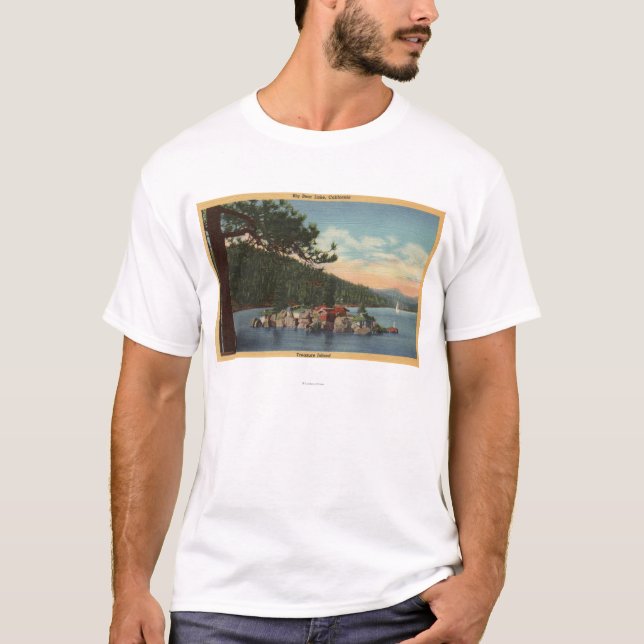 T-shirt Vue d'île de trésor (Devant)
