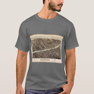 T-shirt Vue d'oiseau sur la ville d'Augusta