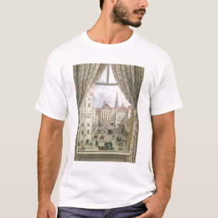 T-shirt Vue du Freyung, Vienne, 1825 (gouache sur le pape