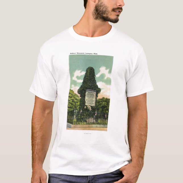 T-shirt Vue du monument des soldats (Devant)