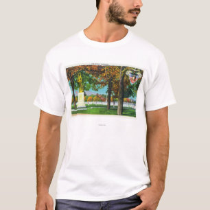 T-shirt Vue du monument français, soldats dedans